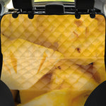 Yellow Pineapple Pieces Print Pet Car Back Seat Cover