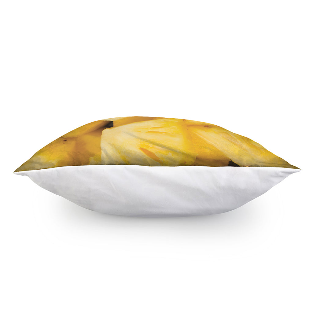 Yellow Pineapple Pieces Print Pillow Cover