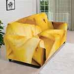 Yellow Pineapple Pieces Print Sofa Cover