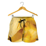 Yellow Pineapple Pieces Print Women's Shorts