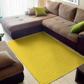 Yellow Plastic Building Blocks Print Floor Mat
