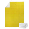 Yellow Plastic Building Blocks Print Blanket