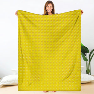 Yellow Plastic Building Blocks Print Blanket