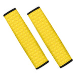 Yellow Plastic Building Blocks Print Car Seat Belt Covers