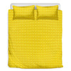 Yellow Plastic Building Blocks Print Duvet Cover Bedding Set