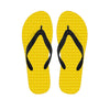 Yellow Plastic Building Blocks Print Flip Flops