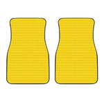 Yellow Plastic Building Blocks Print Front Car Floor Mats