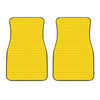 Yellow Plastic Building Blocks Print Front Car Floor Mats