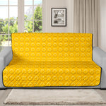 Yellow Plastic Building Blocks Print Futon Protector