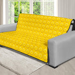 Yellow Plastic Building Blocks Print Futon Protector