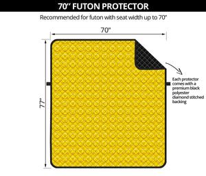 Yellow Plastic Building Blocks Print Futon Protector