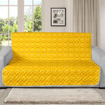 Yellow Plastic Building Blocks Print Futon Protector