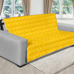 Yellow Plastic Building Blocks Print Futon Protector