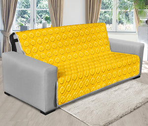 Yellow Plastic Building Blocks Print Futon Protector