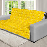 Yellow Plastic Building Blocks Print Futon Protector