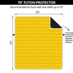 Yellow Plastic Building Blocks Print Futon Protector