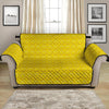 Yellow Plastic Building Blocks Print Loveseat Protector