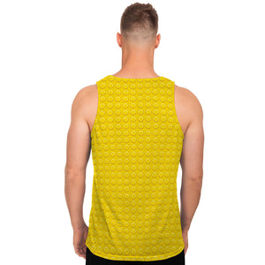 Yellow Plastic Building Blocks Print Men's Tank Top