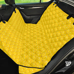 Yellow Plastic Building Blocks Print Pet Car Back Seat Cover