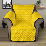 Yellow Plastic Building Blocks Print Recliner Protector