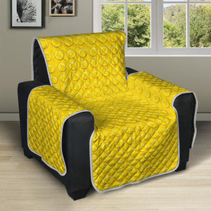 Yellow Plastic Building Blocks Print Recliner Protector