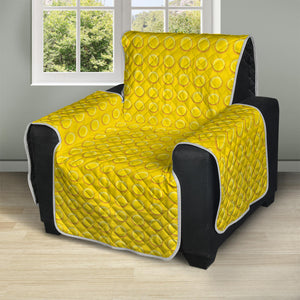 Yellow Plastic Building Blocks Print Recliner Protector