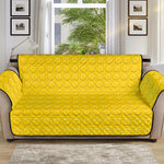 Yellow Plastic Building Blocks Print Sofa Protector