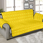 Yellow Plastic Building Blocks Print Sofa Protector