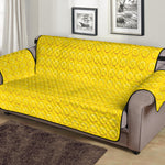 Yellow Plastic Building Blocks Print Sofa Protector