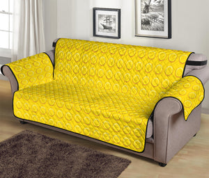 Yellow Plastic Building Blocks Print Sofa Protector