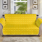 Yellow Plastic Building Blocks Print Sofa Protector