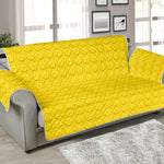 Yellow Plastic Building Blocks Print Sofa Protector