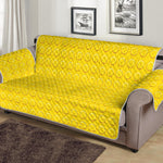 Yellow Plastic Building Blocks Print Sofa Protector