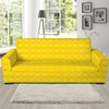 Yellow Plastic Building Blocks Print Sofa Slipcover