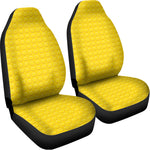 Yellow Plastic Building Blocks Print Universal Fit Car Seat Covers