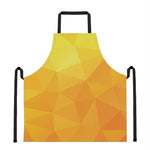 Yellow Polygonal Geometric Print Apron