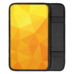 Yellow Polygonal Geometric Print Car Center Console Cover