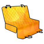 Yellow Polygonal Geometric Print Pet Car Back Seat Cover