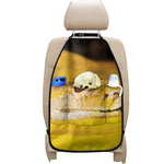 Yellow Python Snake Print Car Seat Organizers