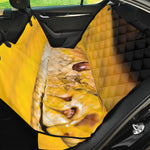 Yellow Python Snake Print Pet Car Back Seat Cover