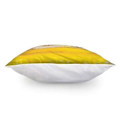 Yellow Python Snake Print Pillow Cover