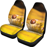 Yellow Python Snake Print Universal Fit Car Seat Covers