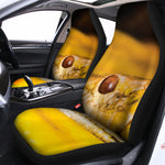 Yellow Python Snake Print Universal Fit Car Seat Covers