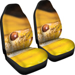 Yellow Python Snake Print Universal Fit Car Seat Covers