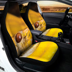 Yellow Python Snake Print Universal Fit Car Seat Covers