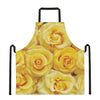 Yellow Rose Print Apron