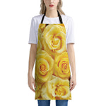 Yellow Rose Print Apron