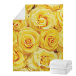 Yellow Rose Print Blanket