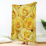 Yellow Rose Print Blanket