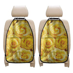 Yellow Rose Print Car Seat Organizers